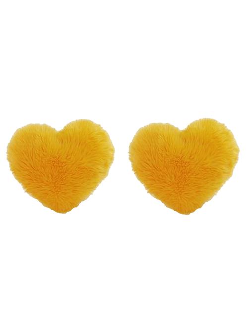 2 furr heart shape cushions - 10781986 - Very Small Image - 1