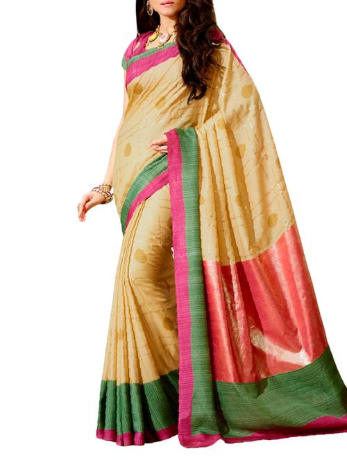 multi colored silk saree - 10786856 - Very Small Image - 1
