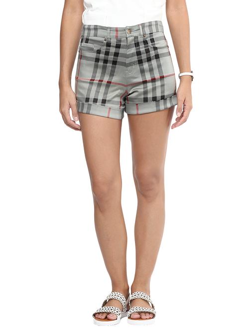 green cotton regular shorts - 10787529 - Very Small Image - 1