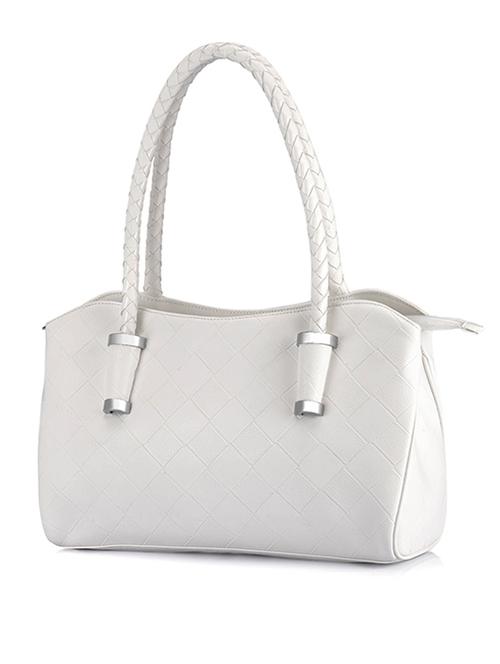 white leatherette handbag - 10788593 - Very Small Image - 1