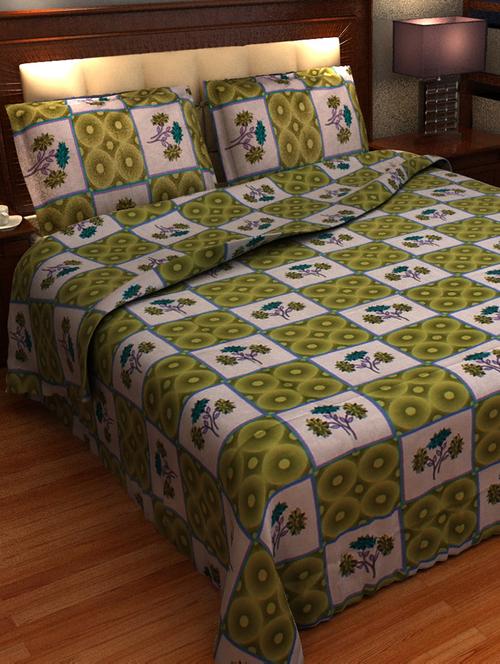double bed sheet with two pillow cover - 10798031 - Very Small Image - 1