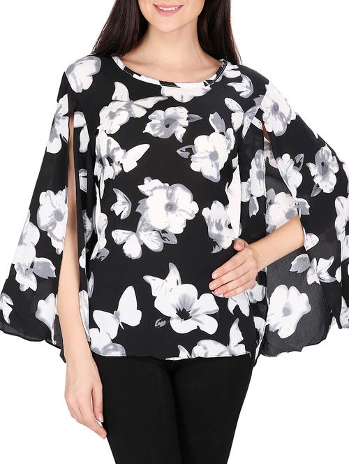 black viscose top - 10799448 - Very Small Image - 1