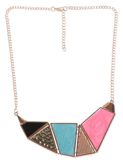 multicoloured geometric metal neckpiece - 1080396 - Very Small Image - 1