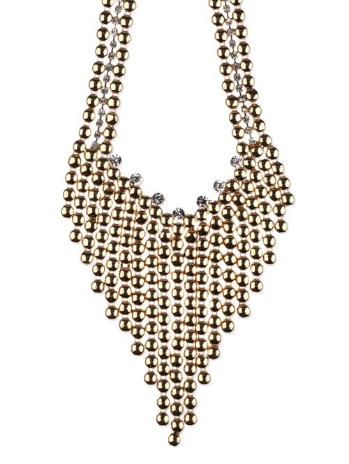 golden beaded statement neckpiece - 1080426 - Very Small Image - 1