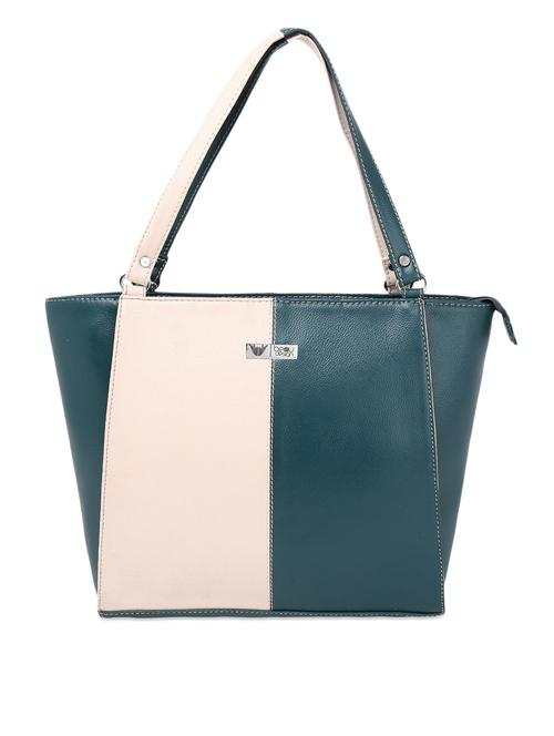 Spacious Color Block Pu Tote - 1081282 - Very Small Image - 1