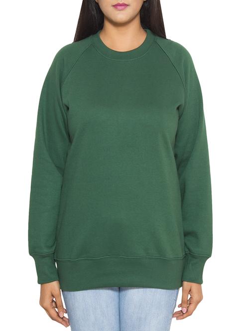 raglan sleeved solid sweatshirt - 1081363 - Very Small Image - 1