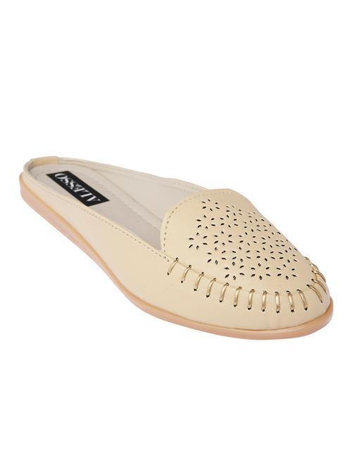 cream leatherette casual shoes - 10814961 - Very Small Image - 1