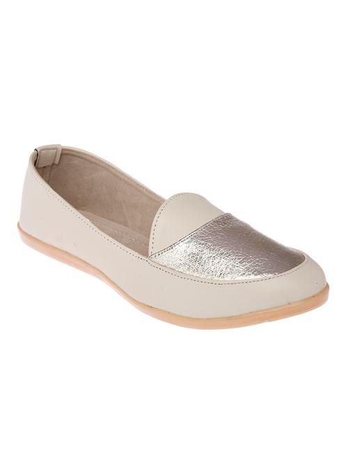 cream leatherette ballerina - 10814980 - Very Small Image - 1