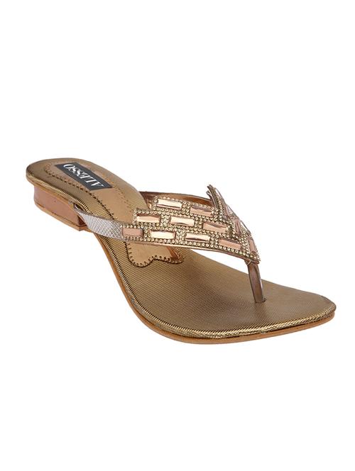 copper leatherette sandals - 10814994 - Very Small Image - 1