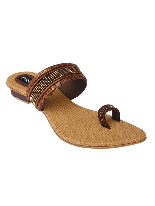 brown leatherette sandals - 10815011 - Very Small Image - 1