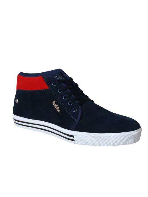 blue and red suede sneaker - 10819209 - Very Small Image - 1
