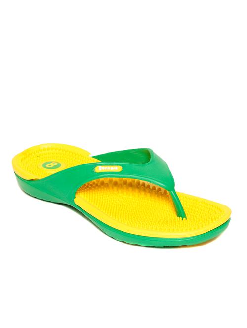 green, yellow plastic flip flops - 10819797 - Very Small Image - 1
