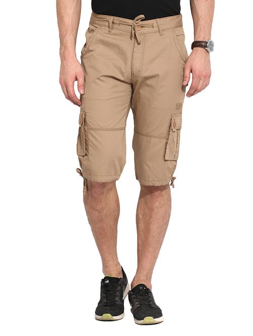 duke stardust beige cotton blend capri  - 10820945 - Very Small Image - 1