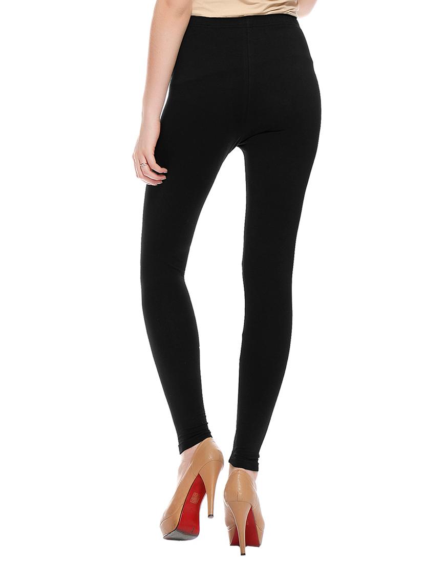 black cotton leggings - 10823559 - Standard Image - 2