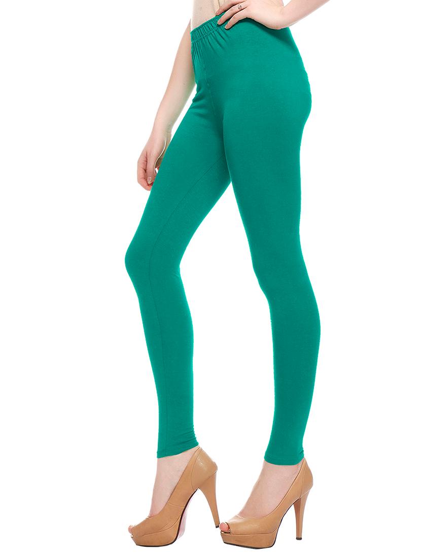 green cotton leggings - 10823568 - Zoom Image - 2