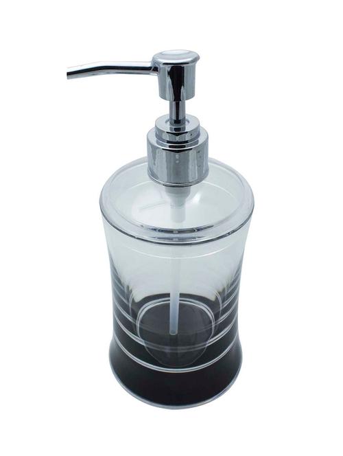 polo lifetime always acrylic soap/lotion pump - transparent with black base - 10825302 - Very Small Image - 1