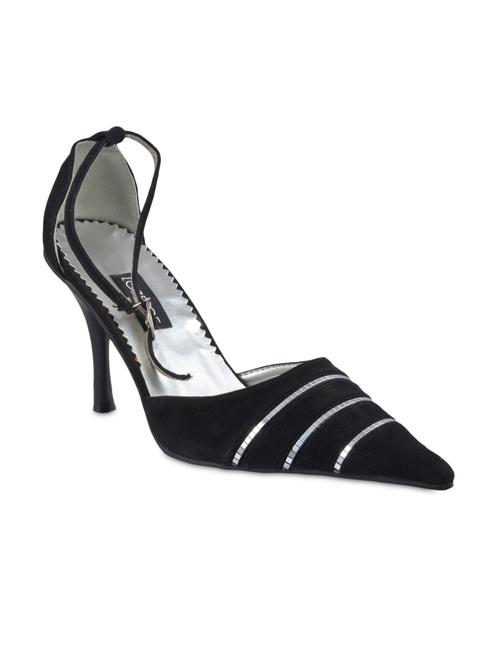 black pointed toe leatherette heels - 1082726 - Very Small Image - 1