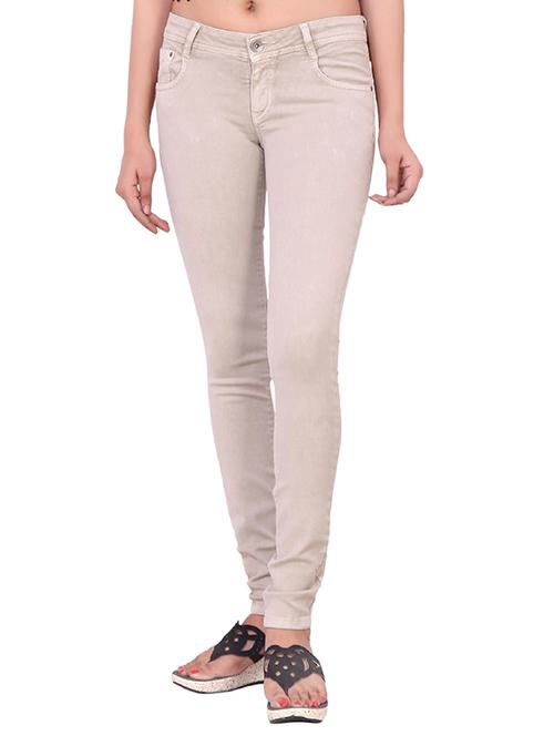 beige denim jeans - 10832634 - Very Small Image - 1