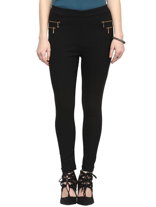 black polyester leggings - 10833860 - Very Small Image - 1