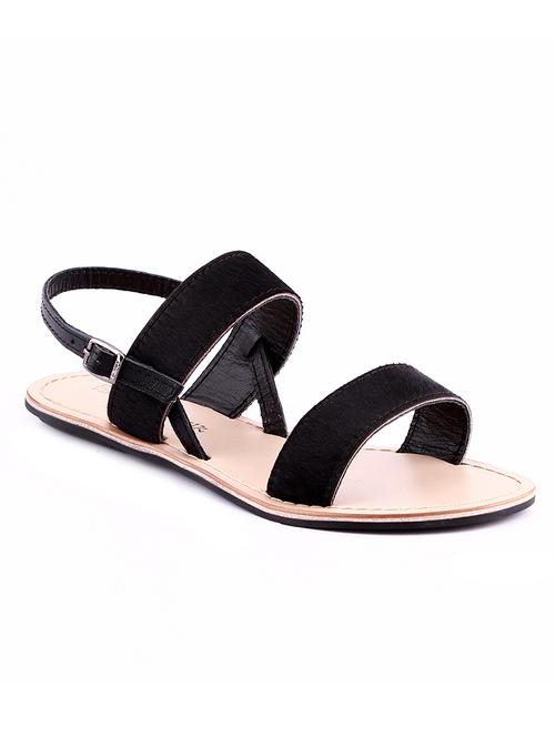 black backstrap sandal - 10838902 - Very Small Image - 1