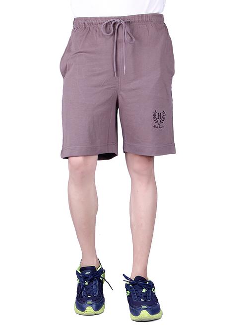 tan cotton blend shorts - 10841119 - Very Small Image - 1