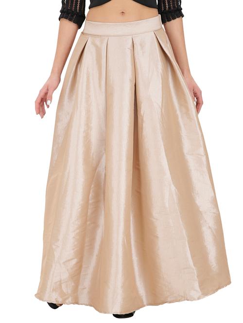 beige art silk skirts - 10845139 - Very Small Image - 1