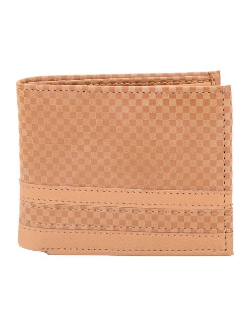 beige checkered faux leather wallet - 10846391 - Very Small Image - 1