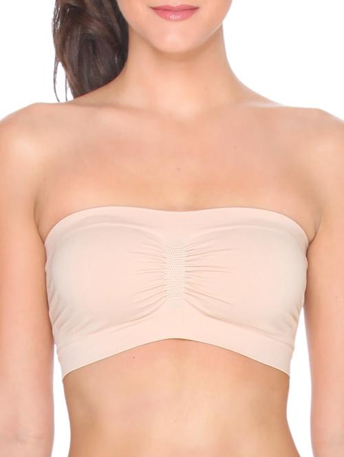 beige nylon tube bra - 10846727 - Very Small Image - 1