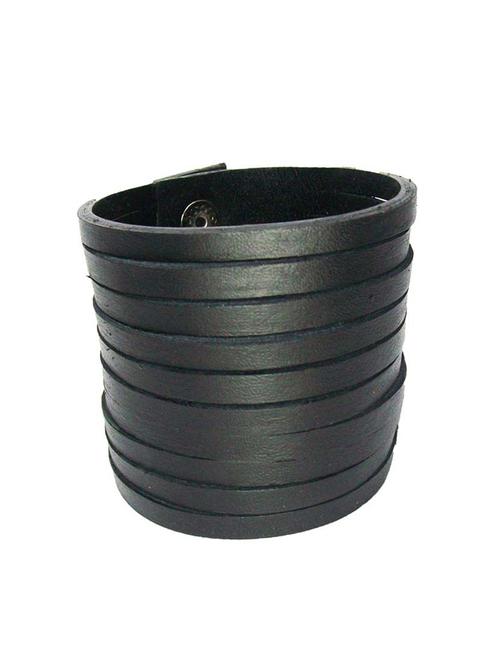 black leather bracelet - 10847063 - Very Small Image - 1