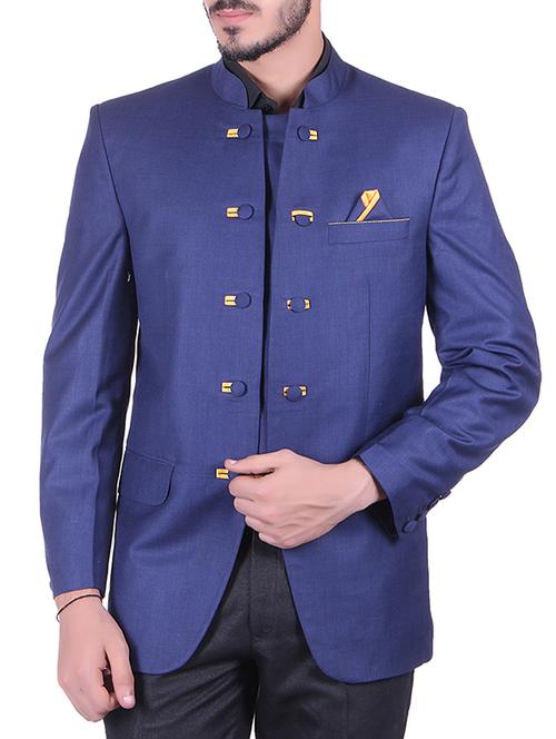 blue casual blazer - 10847091 - Very Small Image - 1