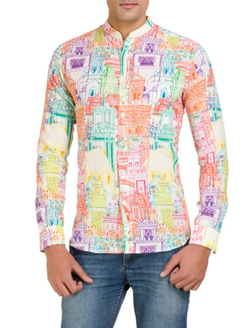 multi colored cotton casual shirt - 10847196 - Very Small Image - 1
