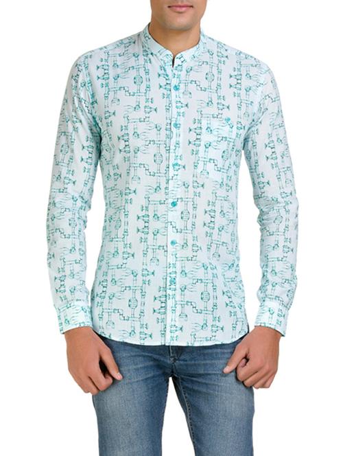 white cotton casual shirt - 10847206 - Very Small Image - 1