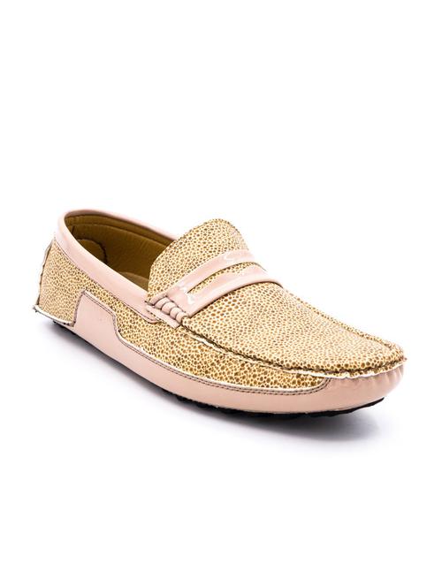 beige faux leather loafers - 10848340 - Very Small Image - 1