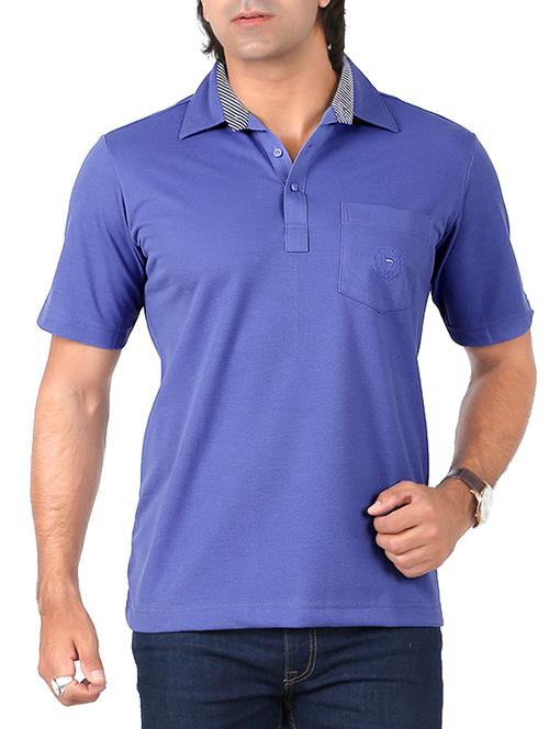 blue cotton t-shirt - 10850008 - Very Small Image - 1