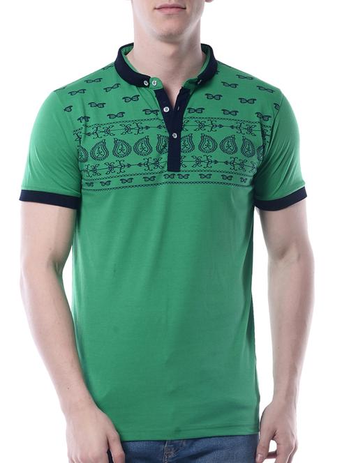 green poly cotton tshirt - 10850689 - Very Small Image - 1