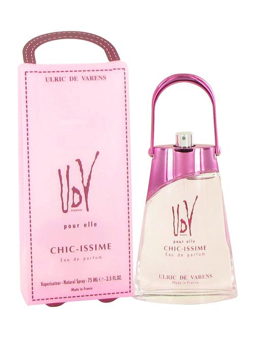 udv chic-issime eau de parfum by ulric de varens, for women 75ml - 10851774 - Very Small Image - 1