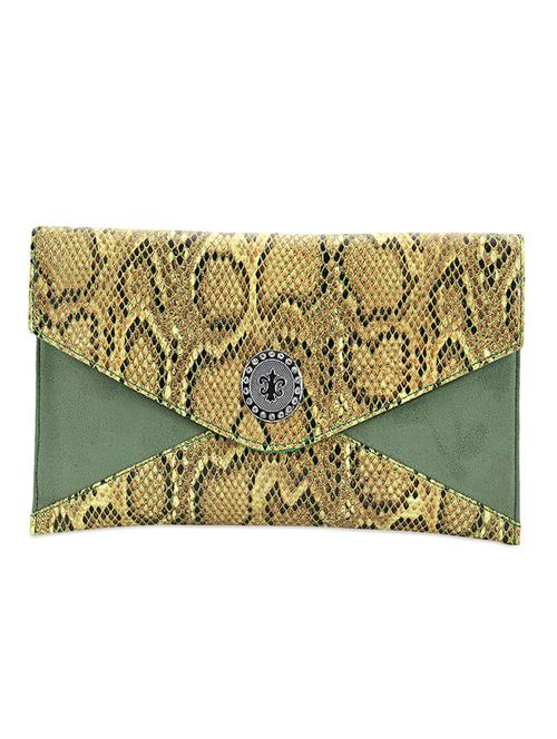 Animal print leatherette envelop clutch - 1085255 - Very Small Image - 1