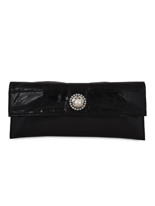 Crystal embellished leatherette clutch - 1085279 - Very Small Image - 1