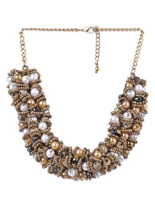 golden beads clusters necklace - 1086204 - Very Small Image - 1