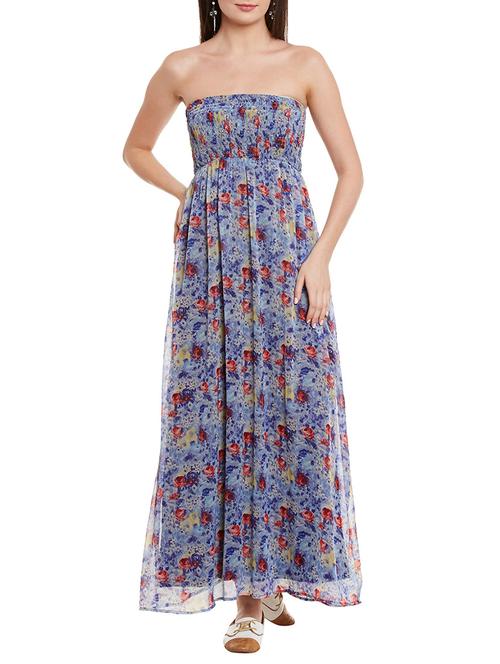 blue chiffon dress - 10874825 - Very Small Image - 1