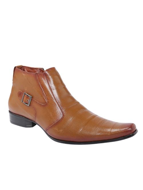 tan leather formal slip on - 10880698 - Very Small Image - 1