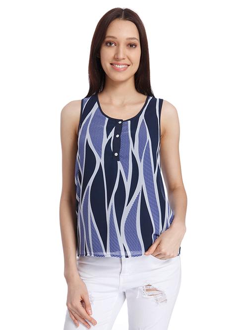 blue polyester top - 10884742 - Very Small Image - 1