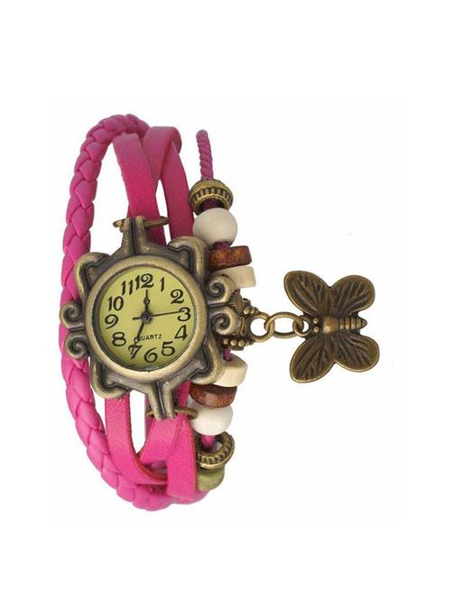 pink designeer leather watch watch - 10885748 - Very Small Image - 1
