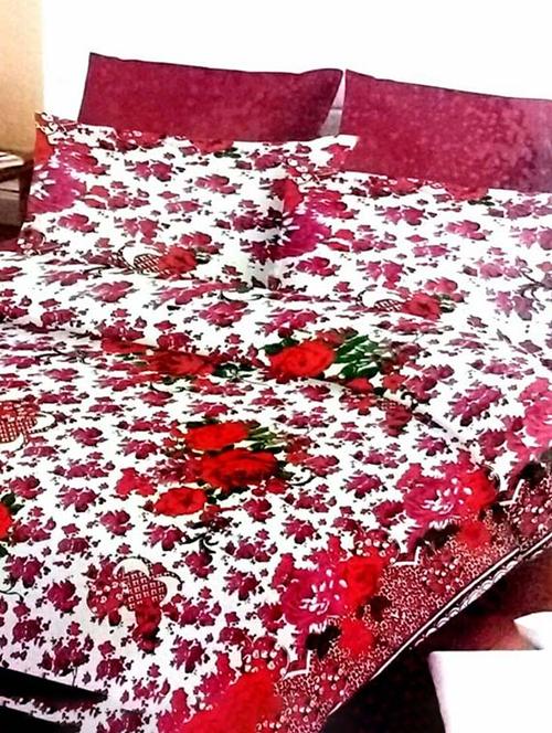 cotton floral double bedspread - 10891180 - Very Small Image - 1