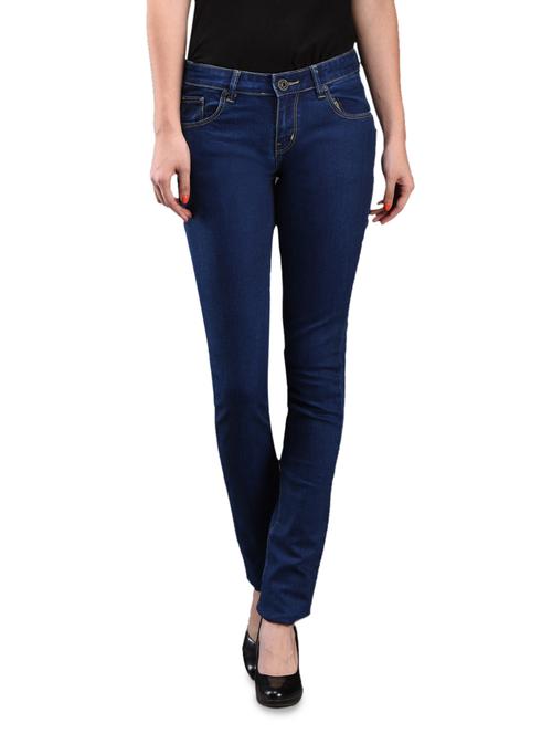 plain solid dark blue denim jeans - 1089211 - Very Small Image - 1