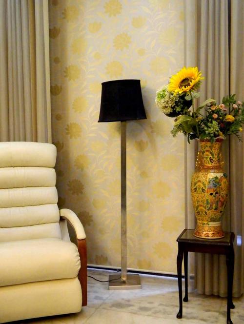 contemprarary steel lamp with big shade - 10896883 - Very Small Image - 1