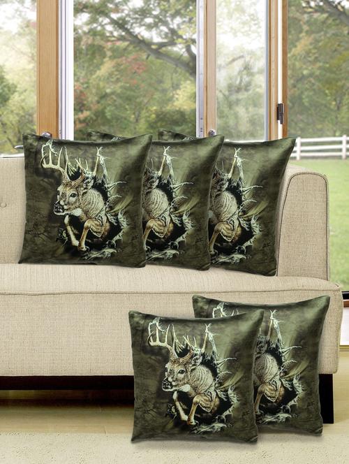 set of 5 digital printed cushion cover - 10899727 - Very Small Image - 1