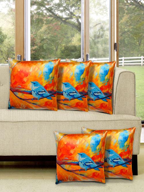set of 5 digital printed cushion cover - 10899780 - Very Small Image - 1