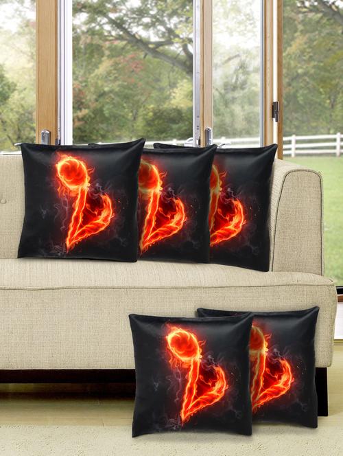 set of 5 digital printed cushion cover - 10899782 - Very Small Image - 1