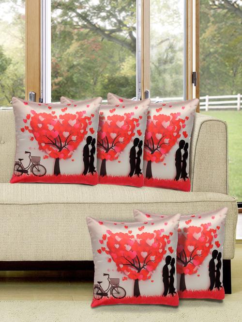 set of 5 digital printed cushion cover - 10899829 - Very Small Image - 1